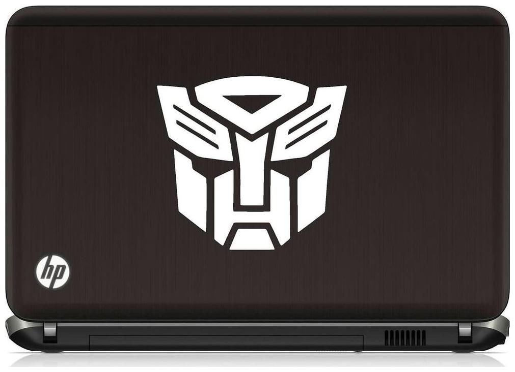 

ARWY Face Logo Laptop Sticker Vinyl Decal (W37) (White) standard size