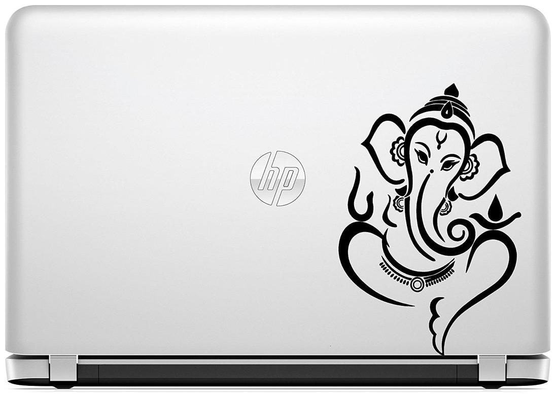 

ARWY Ganesh Logo Laptop Sticker Vinyl Decal B361 (Black) standard size