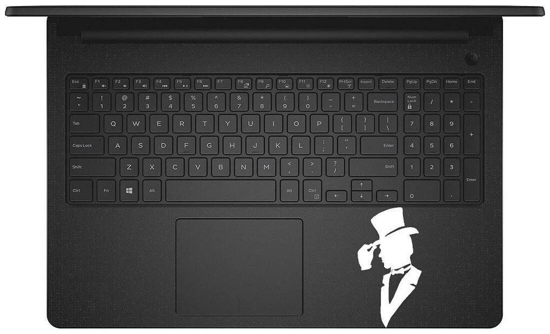 

ARWY Gentleman Logo Laptop Sticker Vinyl Decal CV518 (White)standard size