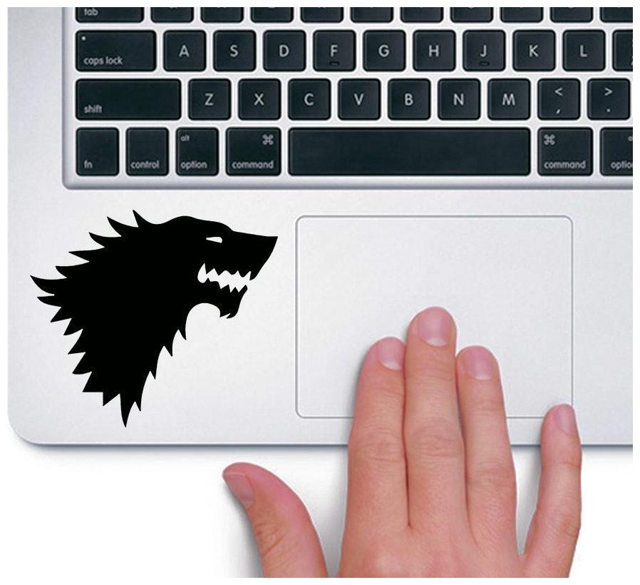 

ARWY House of Stark Game Lapton skin Stickers Black standard size