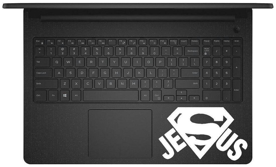 

ARWY Jesus Logo Laptop Sticker Vinyl Decal W386 (White) standard size