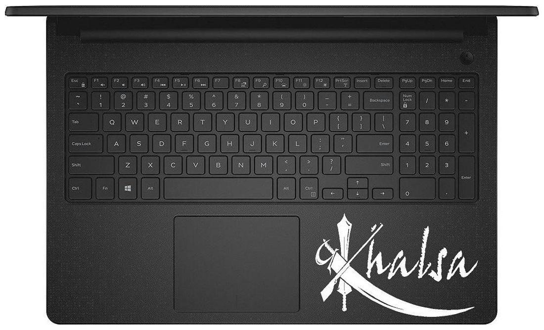 

ARWY Khalsa Logo Laptop Sticker Vinyl Decal CV541 (White) standard size