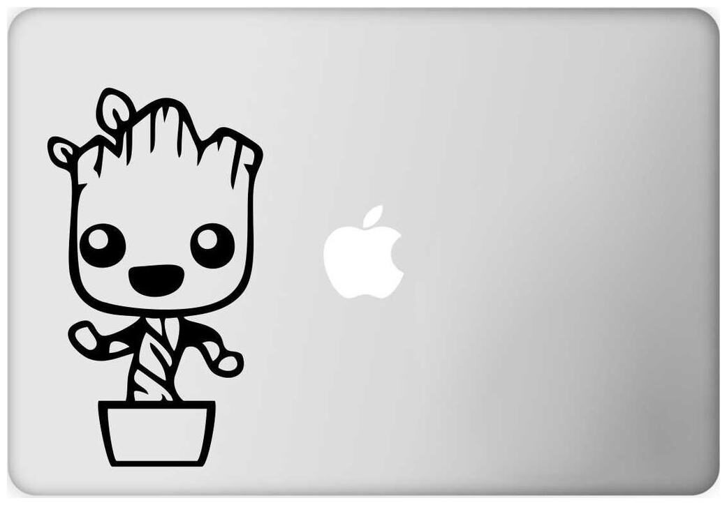 

ARWY Laptop Decal Groot baby ( Height -10 28 cm (4 05 inch) X Width -18 05 cm (7 11 inch) ( Material - Removable Vinyl Sticker )( Pack of 1 ) Sticker