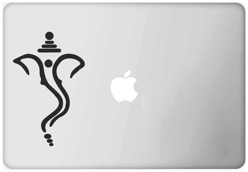 

ARWY Laptop Decal Lord Ganesha Height -3 96cmWidth -6 29cm)( Pack of 1 ) Sticker
