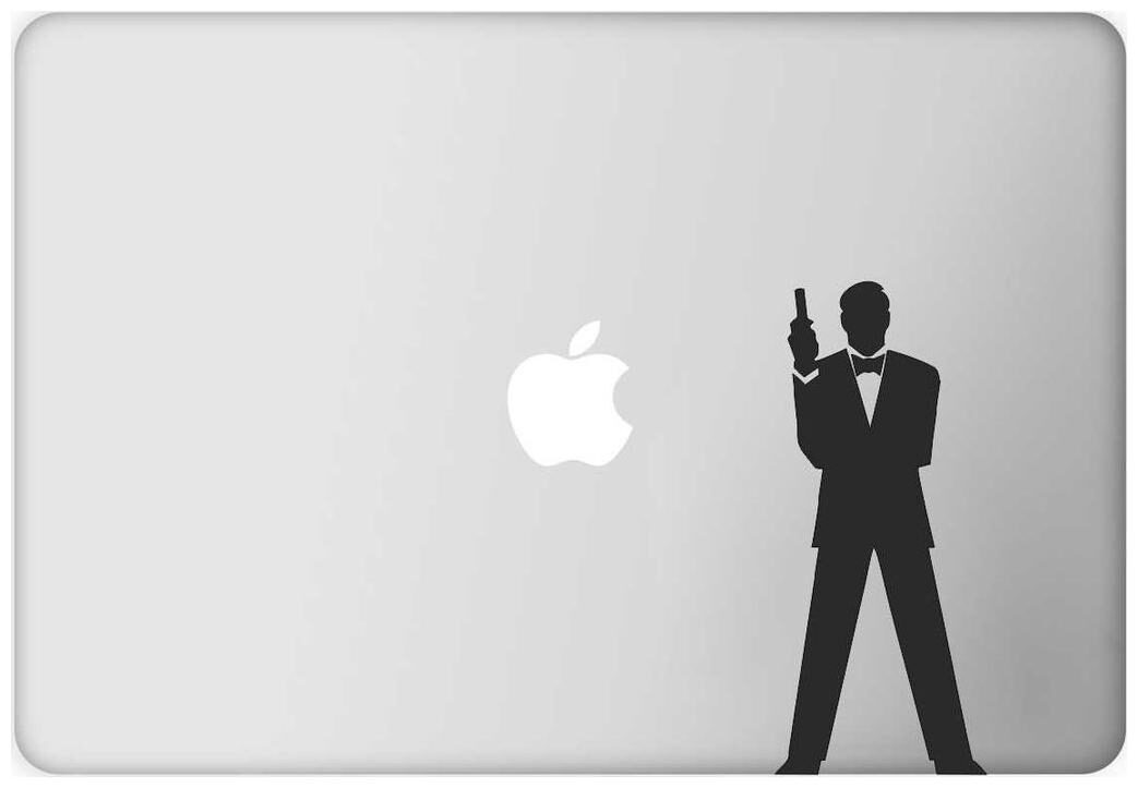 

ARWY Laptop Decal James Bond Height -2 56cmWidth -5 92cm)( Pack of 1 ) Sticker
