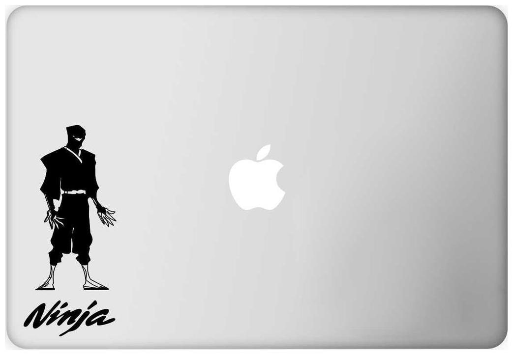 

ARWY Laptop Decal Ninja (2) ( Height - 6 29 cm (2 48 inch) X Width - 14 32 cm (5 64 inch)) ( Material - Removable Vinyl Sticker )( Pack of 1 ) Sticker