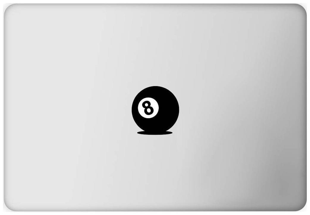 

ARWY Laptop Decal Pool Eight-ball ( Height - 5 43 cm (2 14 inch) X Width - 5 61 cm (2 21 inch)) ( Material - Removable Vinyl Sticker )( Pack of 1 ) Sticker
