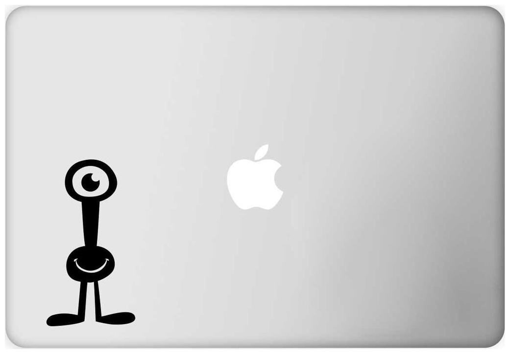 

ARWY Laptop Decal Monster ( Height - 6 07 cm (2 39 inch) X Width - 11 35 cm (4 47 inch)) ( Material - Removable Vinyl Sticker )( Pack of 1 ) Sticker