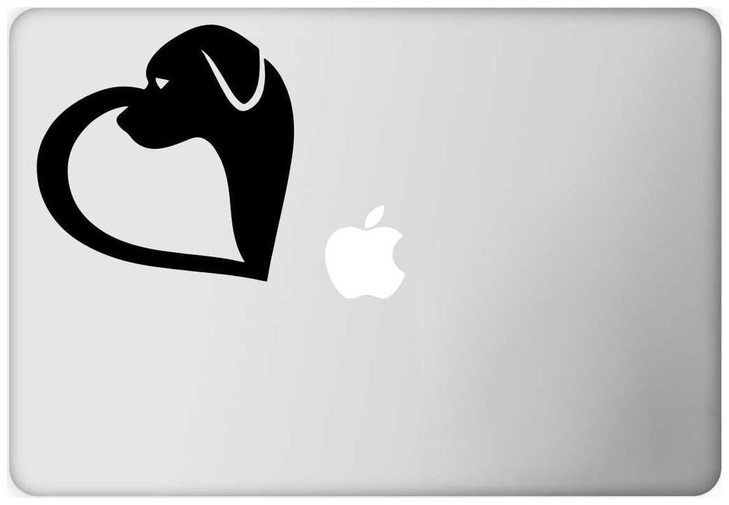 

ARWY Laptop Decal Dog ( Height - 12 26 cm (4 83 inch) X Width - 12 24 cm (4 82 inch)) ( Material - Removable Vinyl Sticker )( Pack of 1 ) Sticker