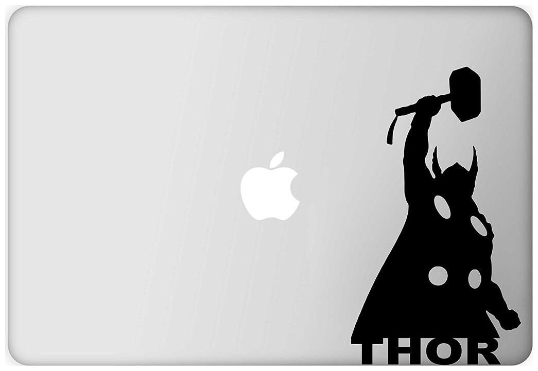 

ARWY Laptop Decal Thor Height -4 33cmWidth -7 58cm)( Pack of 1 ) Sticker