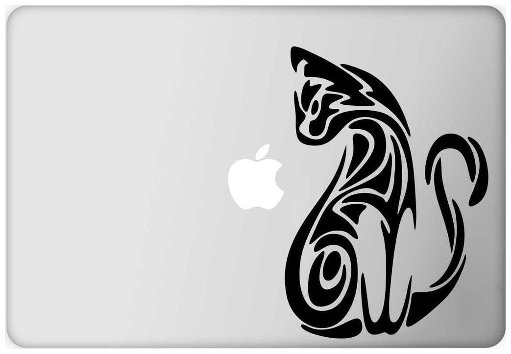 

ARWY Laptop Decal Cat ( Height - 16 76 cm (6 6 inch) X Width - 13 20 cm (5 2 inch)) ( Material - Removable Vinyl Sticker )( Pack of 1 ) Sticker