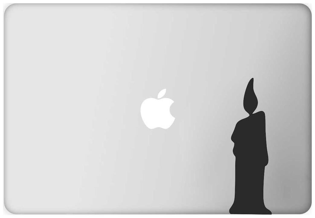 

ARWY Laptop Decal Candle Height -1 85cmWidth -5 93cm)( Pack of 1 ) Sticker