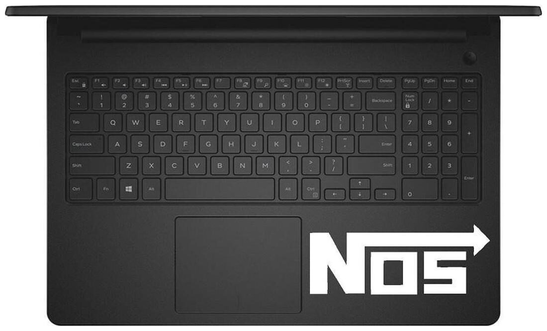 

ARWY Nos Logo Laptop Sticker Vinyl Decal W407 (White) standard size