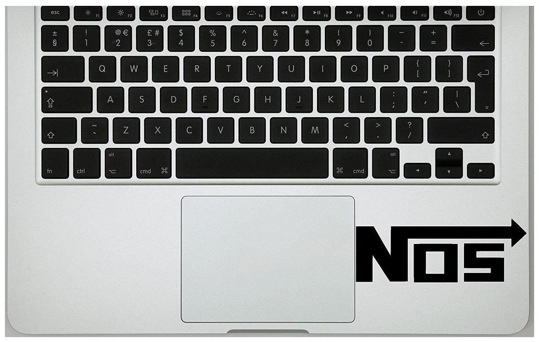 

ARWY Nos Logo Laptop Sticker Vinyl Decal B331 (Black) Srabdard size