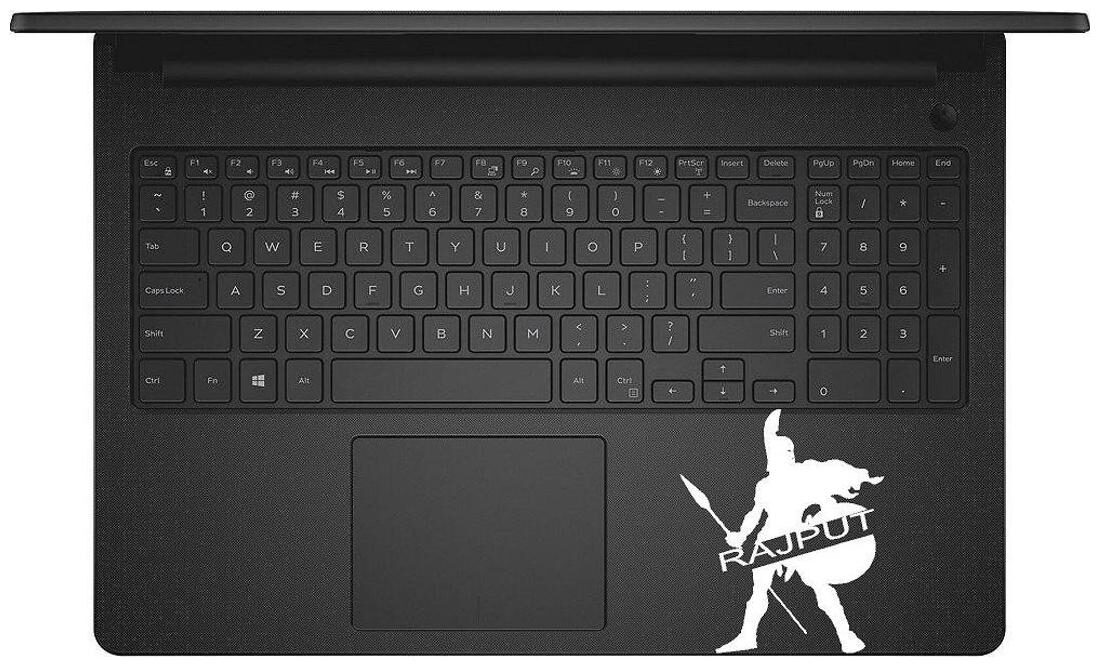 

ARWY Rajput Logo Laptop Sticker Vinyl Decal CV514 (White)standard size