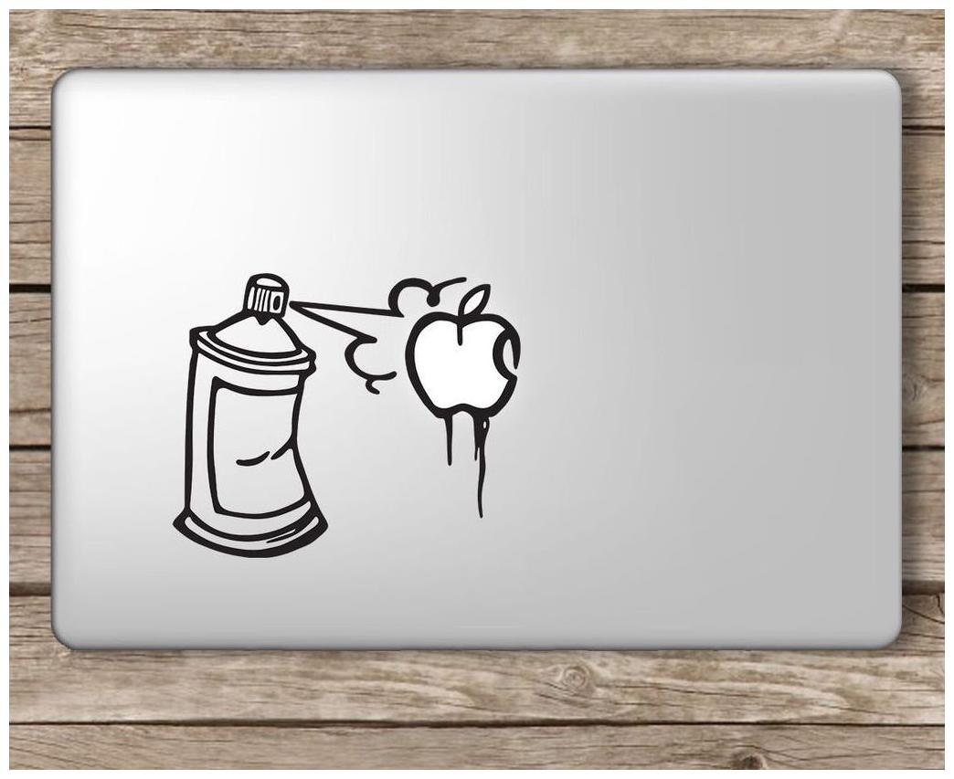 

ARWY Spray Paint Can Laptop Vinyl Sticker (Black) standard size