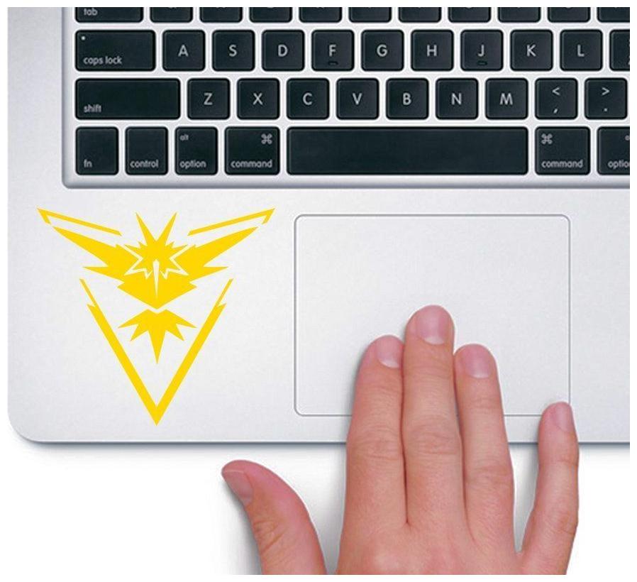 

ARWY Team Instinct Pokemon Lapton skin Stickers Yellow Srabdard size