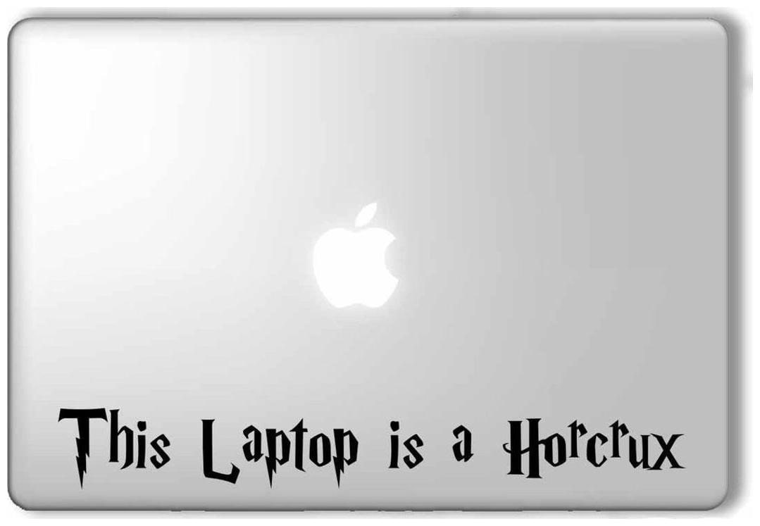 

ARWY This Laptop is a Horcrux Harry Potter Lapton skin Stickers Black standard size