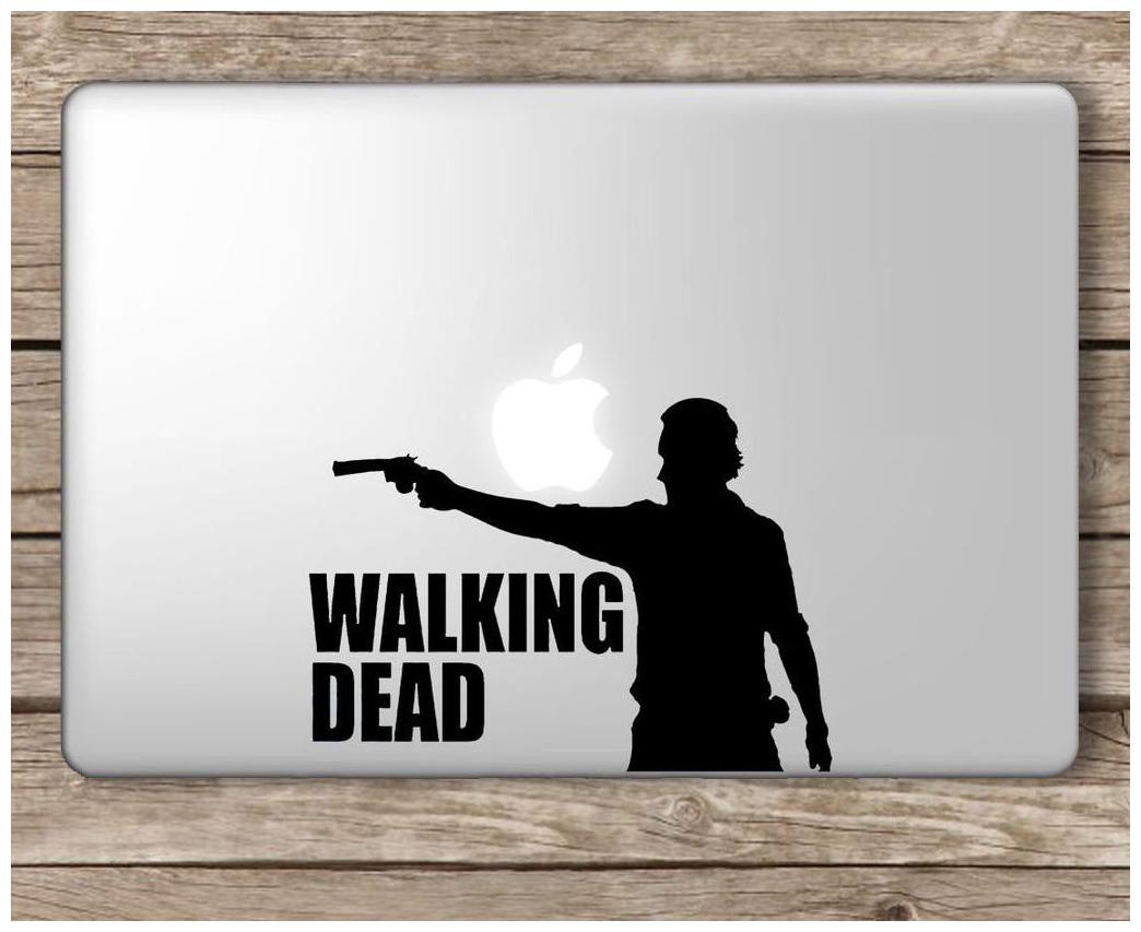 

ARWY Walking Dead Logo Rick Grimes Laptop Vinyl Sticker (Black) Srabdard size