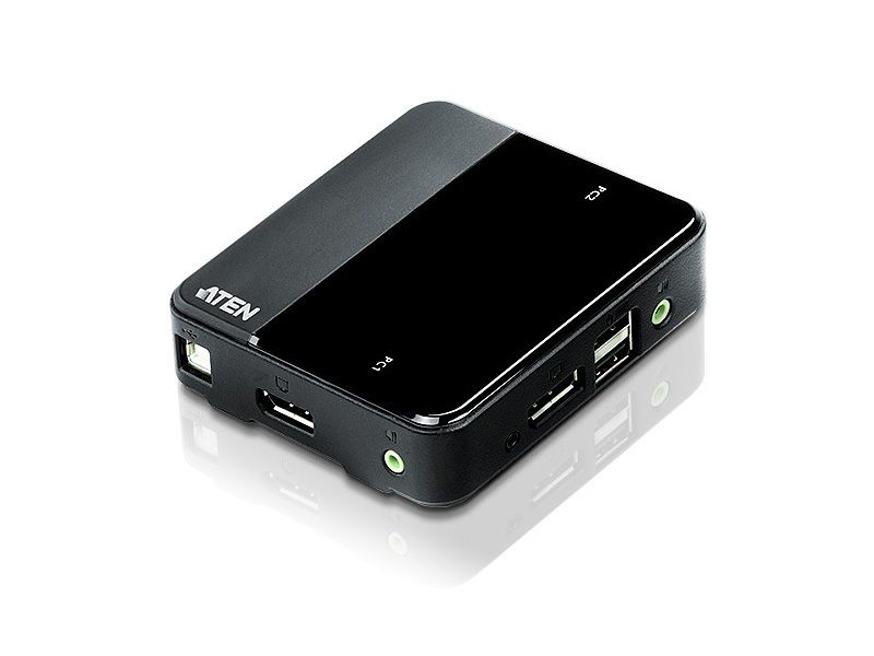 

Aten CS782DP 4K UHD 2-Port USB DisplayPort Audio KVM Switch