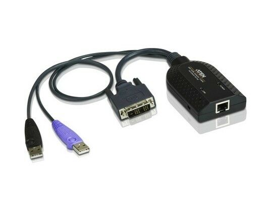 

Aten KA7166 DVI USB Virtual Media KVM Adapter Cable with Smart Card Reader