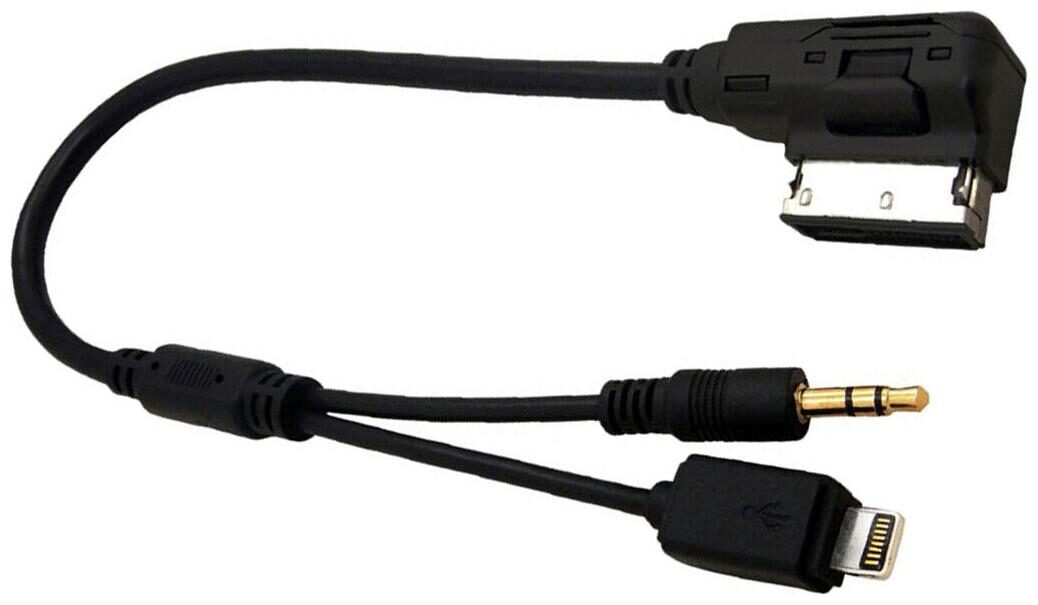 

Audi Media In AMI MDI to Stereo 3 5mm Audio iPhone 6 7 Plus Aux Adapter Cable
