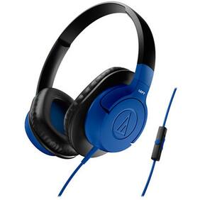 Audio-Technica ATH-AX1iS BL Wired Over Ear Headphone (Blue)