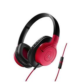 Audio-Technica ATH-AX1iS-RD Over-Ear Headphones