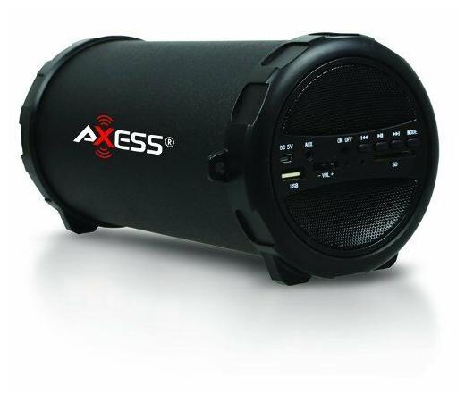 

AXESS SPBT1031 Portable Bluetooth Indoor Outdoor 2 1 Hi-Fi Cylinder Loud Spea