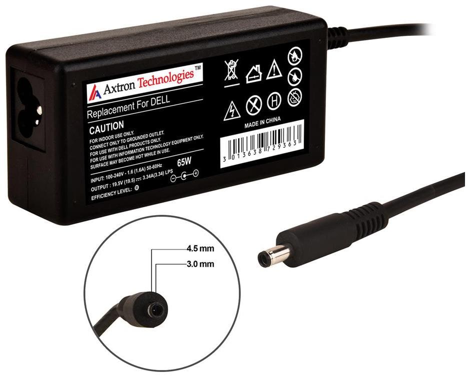 

Axtron Technologies 65W Replacement adapter for Dell 19 5V 3 34A