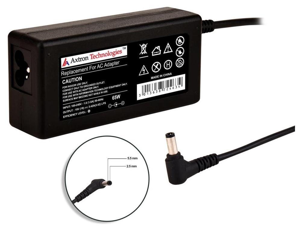 

Axtron Technologies 65W Replacement Adapter for Advent 19V 3 42A