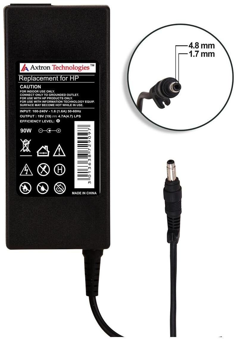 

Axtron Technologies 90W Replacement adapter for HP 19V 4 7A