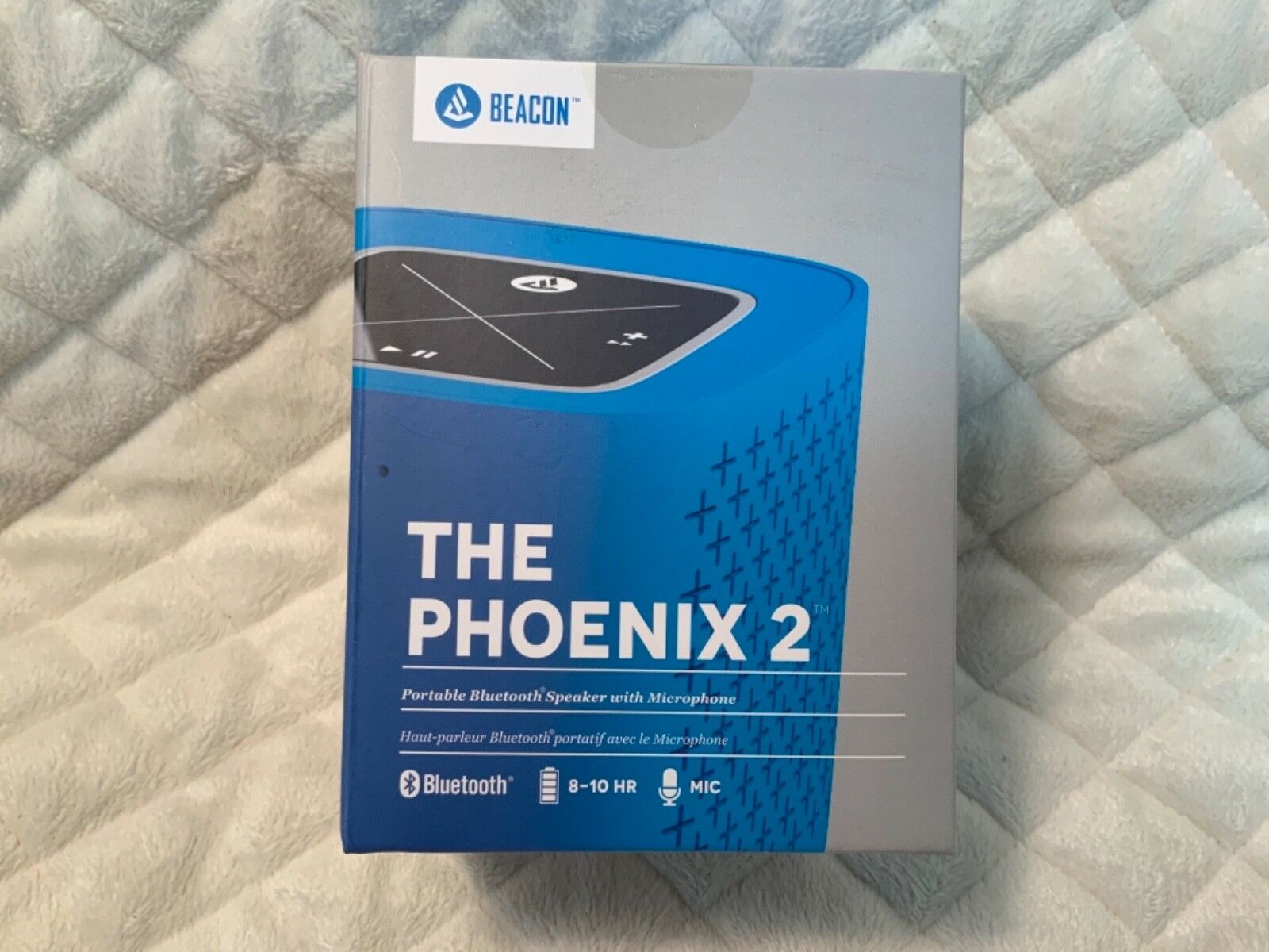 

Beacon Audio Phoenix 2 Portable Bluetooth Speaker W Microphone Blue NEW