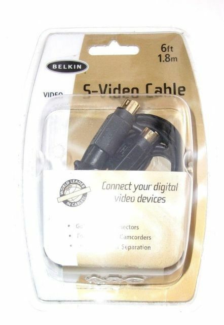 

Belkin F8V308-06 6 feet Gold Plated S-Video Cable New