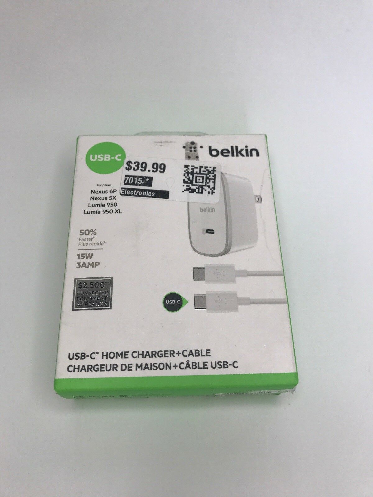 

Belkin-Home Charger 5-Ft Cable USB Type C)