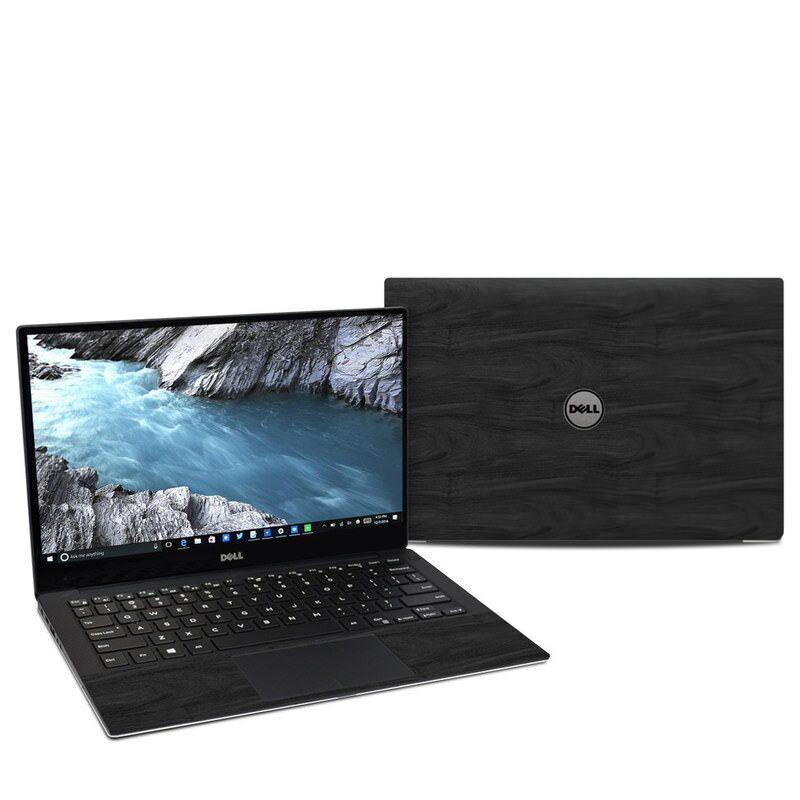 

Black Woodgrain Decal Sticker Skin for Dell XPS 13 9370 Laptop