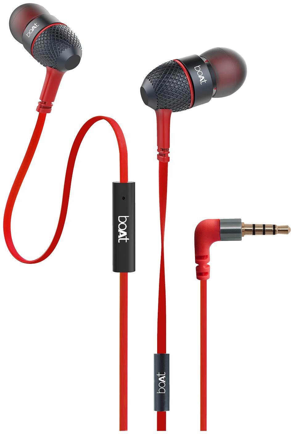 

boAt Bassheads 220 Super Extra Bass In-Ear Wired Headphone ( Red )