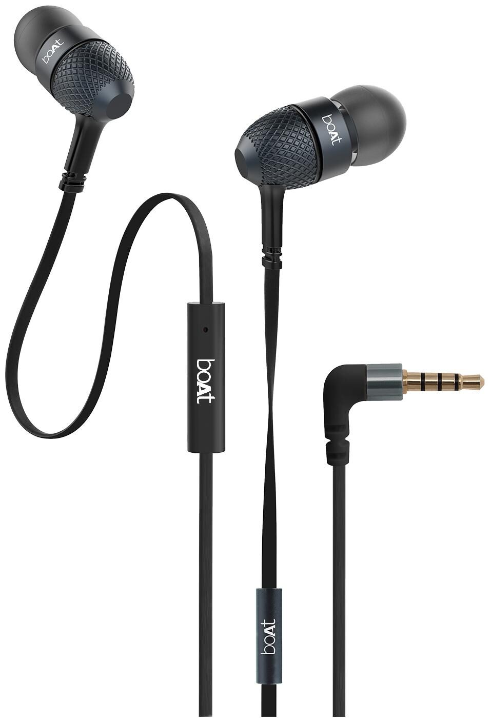 

boAt Bassheads 220 Super Extra Bass BassHeads 220 In-Ear Wired Headphone ( Black )