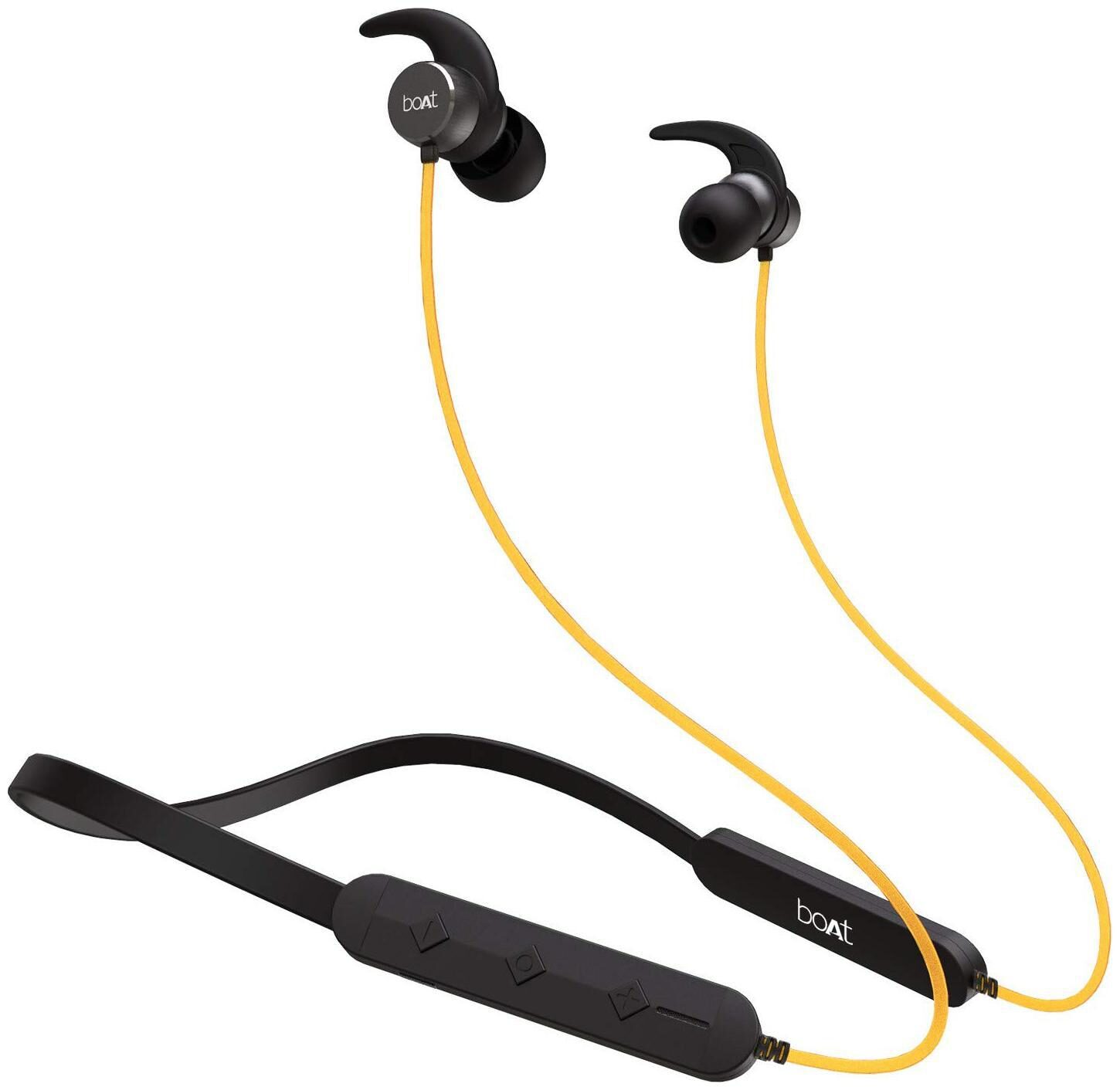 

boAt Rockerz 255 Pro In-Ear Bluetooth Headset ( Yellow Black )