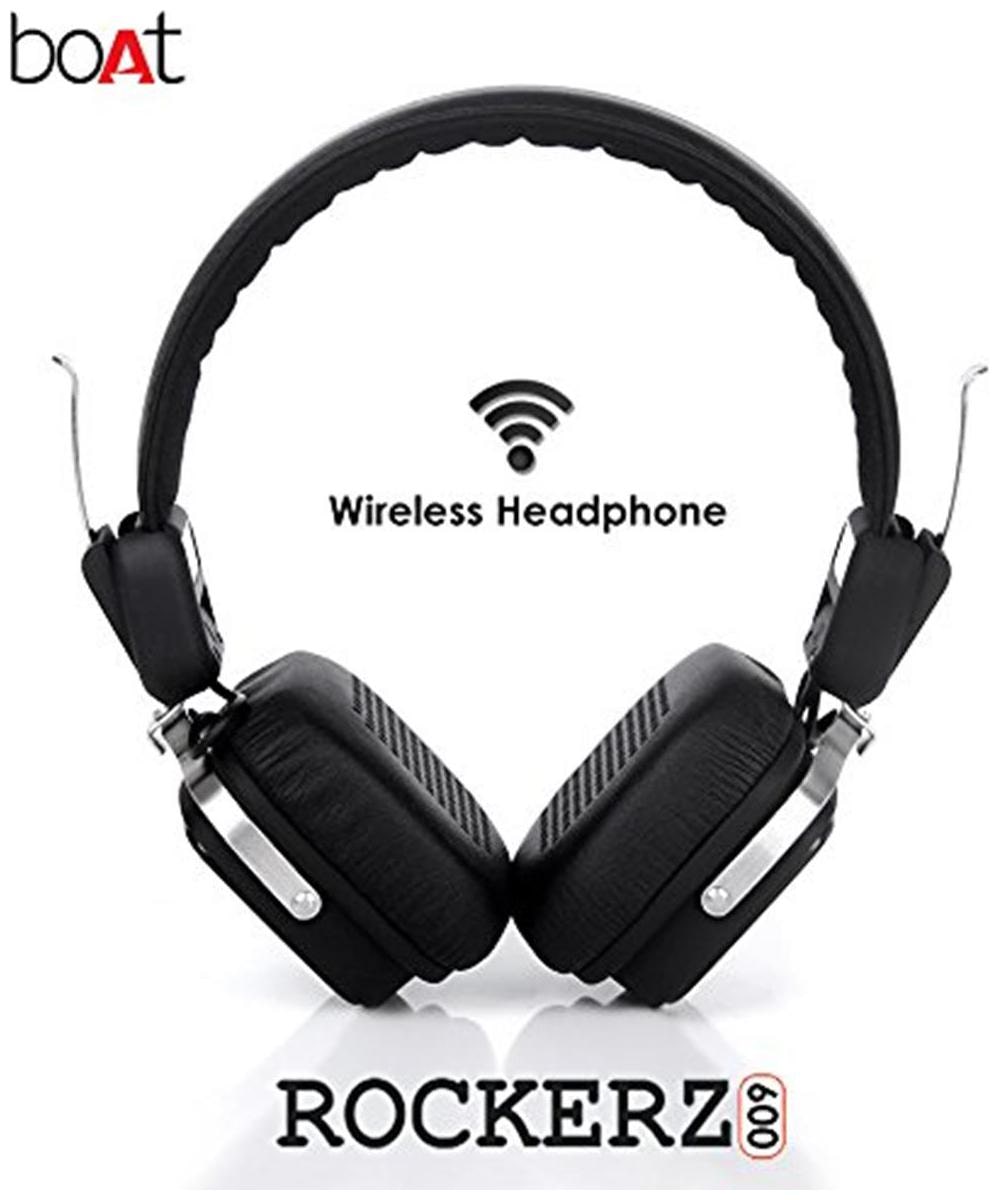 

boAt Rockerz 600 HD Sound On-Ear Bluetooth Headphones with Mic (Black)