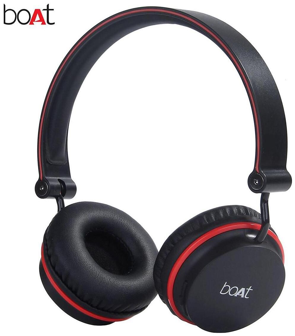 

boAt Rockerz 400 Over-Ear Bluetooth Headset ( Black Red )