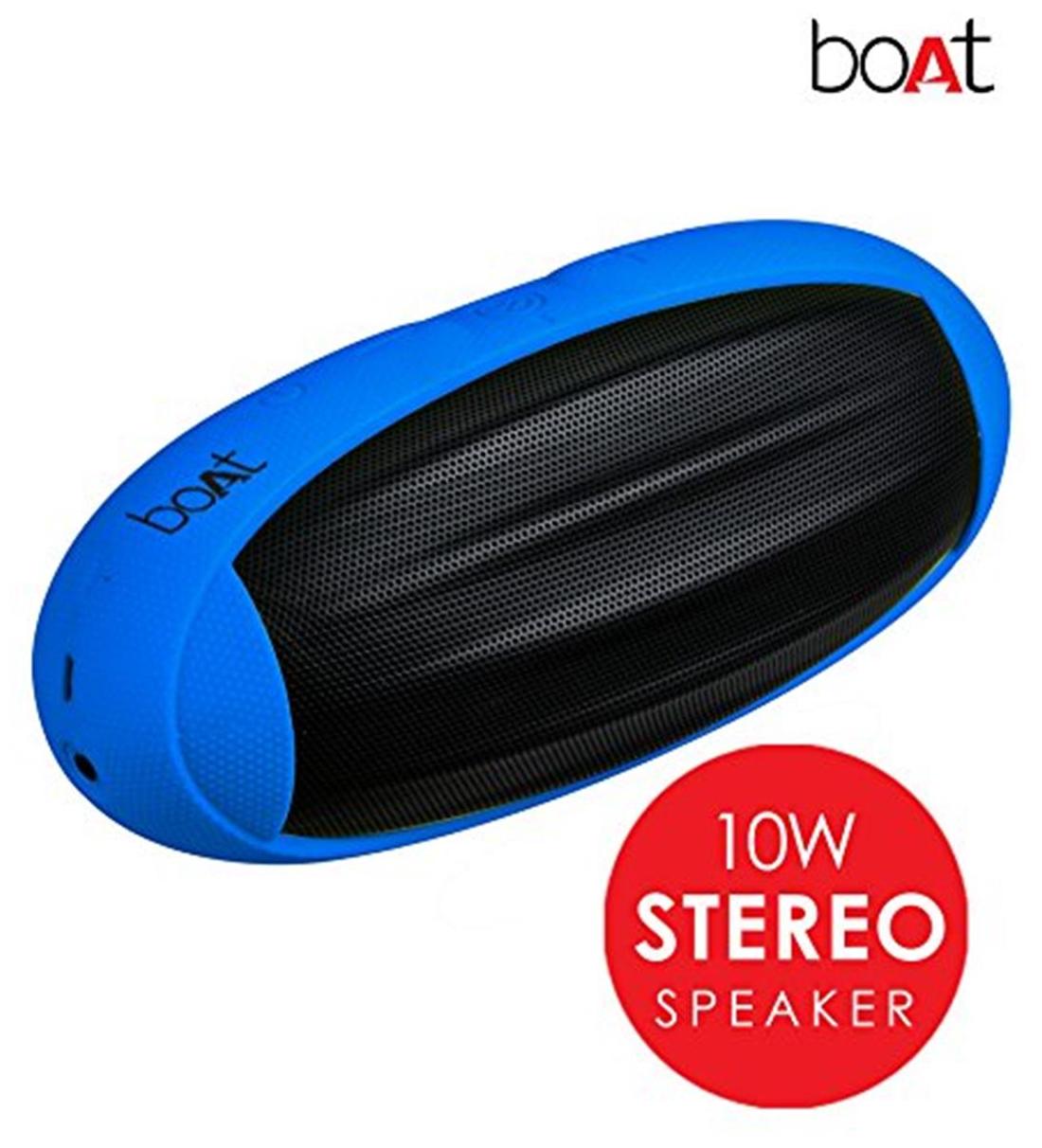 Buy boAt Rugby Bluetooth Speaker ( Black & Blue ) Online at Low Prices