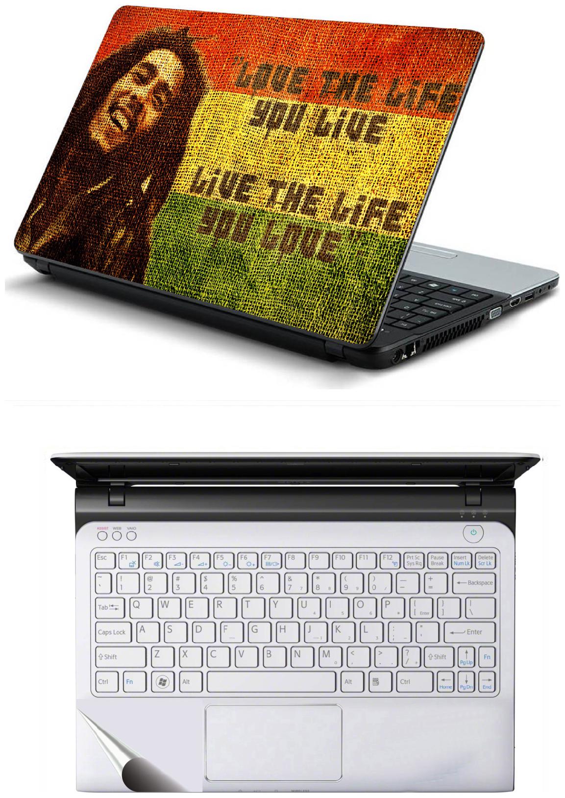 

Bob Marley Quotes1 Laptop Skin with Palmrest Skin for All Laptop - Notebook