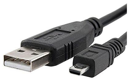 

BOXNUBE USB 2 0 to Mini 8 Pin USB B Data Cable for Digital Cameras 75 cms 2 5 FT - Black (Pack of 1)