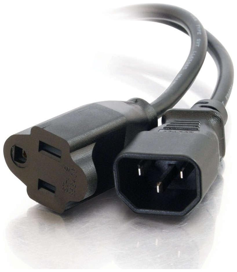 

C2G 03132 18 AWG Monitor Power Adapter Cord - IEC320C14 to NEMA 5-15R TAA