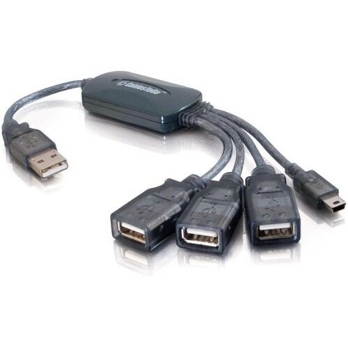 

C2G 27402 C2G 11in 4-Port USB 2 0 Hub Cable - Gray
