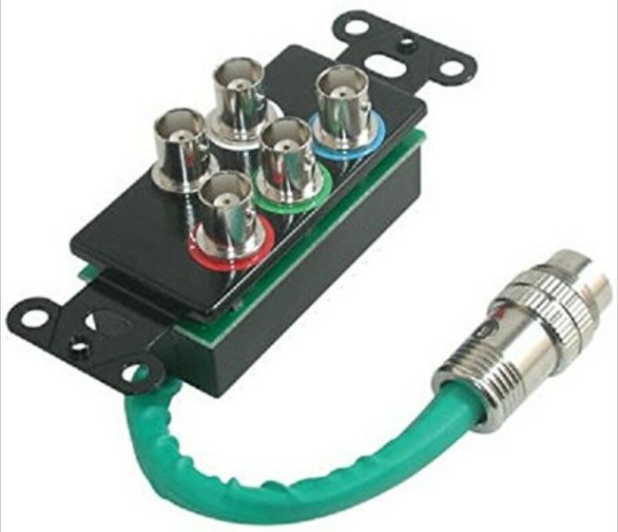 

C2G Cables to Go 42024 RapidRun RGBHV (5BNC) Wall Plate (Black) New