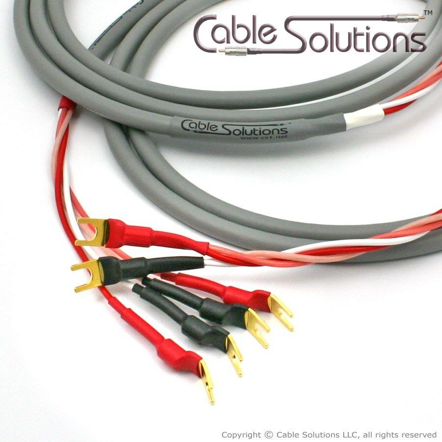 

Canare 4S8 Star Quad Bi-Wire Speaker Cables 1m Vampire Wire Terminations