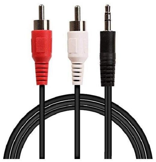 

Capnicks Premium Quality Indian 3 5 mm Jack Stereo Audio Male to 2 RCA Male Cable for Mobile Home Theater (3 5 mm Male to 2-RCA Male) Black (1 5MTR)