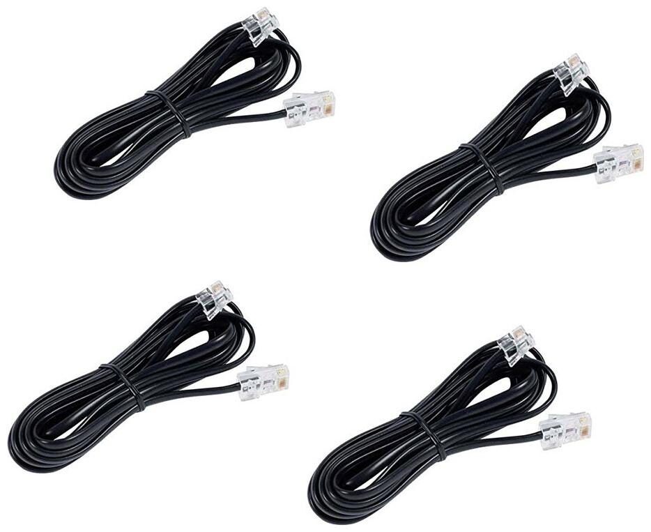 

Capslock Lan Cable For Telephone Modem 2M (Black)-4 pcs
